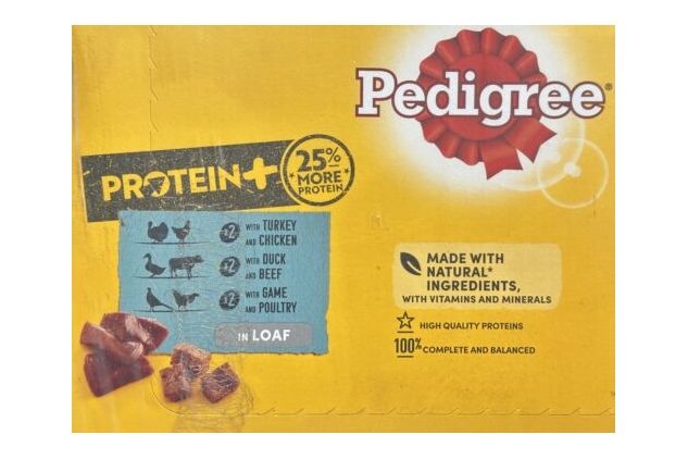 Pedigree Protein Plus Adult Wet Dog Food Tins Mixed Selection in Loaf 24 x 400g