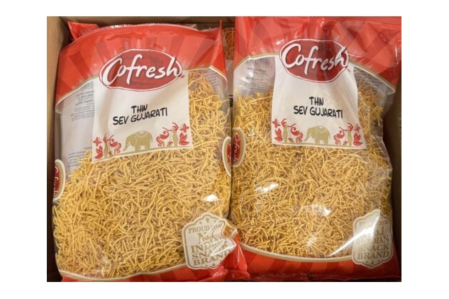 Cofresh Thin Sev Gujarati Savoury Indian Snack 300g (Pack Of 12)