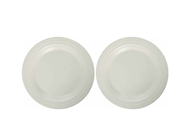 2 pack Mikasa Swirl White Salad Plate, 22cm Dishwasher & Microwave safe DJ100202