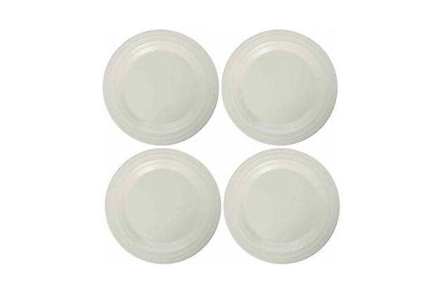 4-pack Mikasa Swirl White Salad Plate, 22cm Dishwasher & Microwave safe DJ100202