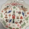 Rifle Paper Co For Anthropologie Christmas Nut Cracker Side Plate Rare