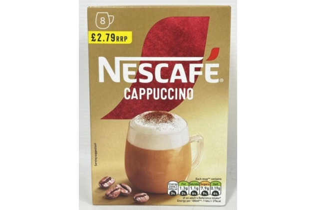 Nescafe Cappuccino Instant Coffee Sachets | 96 Servings | Business Supplies | Winter Essential