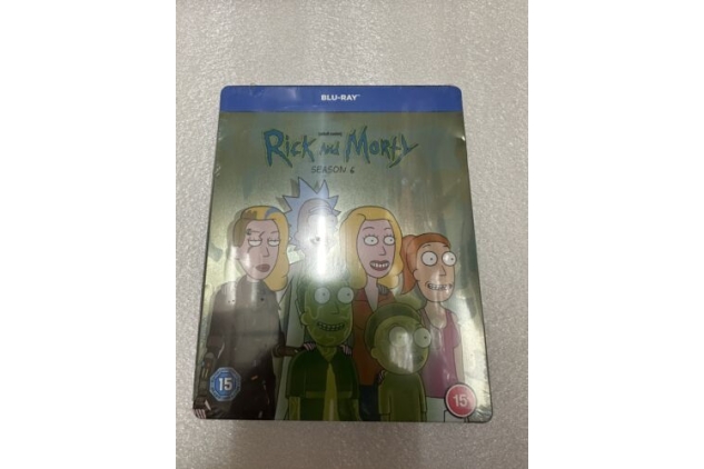 Rick and Morty Season 6 Steelbook Blu-ray 15 DENTED CASE