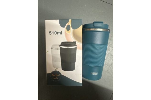 Insulated Coffee Cup Hasagei Double Walled Stainless Steel Vacuum Mug 510ml Teal