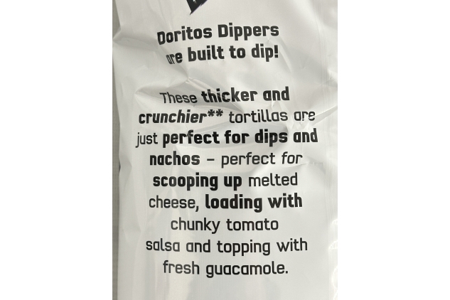 Doritos Dippers Thicker & Cruncher Corn Chips With A Hint Of Salt 455g | Great For Making Nachos | Crisps Sharing Bag | Catering Pack XL Format | BBE 02/11/2024