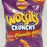 Walkers Wotsits Crunchy Extra Flamin' Hot Crisps 130g (Case of 12) Best Before Date 06/10/2024