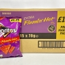 Walkers DORITOS Extra Flamin' Hot Flavoured Corn Chips Crisps 70g | Case Of 15 | Best Before Date 22/09/2024