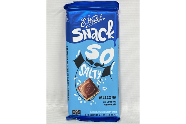 E. Wedel Snack Milk Chocolate with Salty Crispy Cereals 85g | BBE 19/12/2024