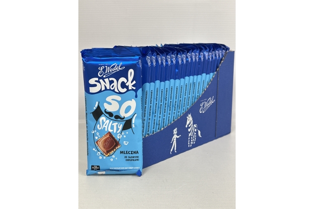 E. Wedel Snack Milk Chocolate with Salty Crispy Cereals 85g (Pack Of 20) BBE 19/12/2024