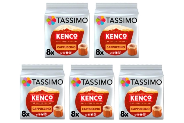 Tassimo Kenco Cappuccino Coffee Pods 8 X 5 Packs | 40 Drinks | Best Before Date 11/10/2024