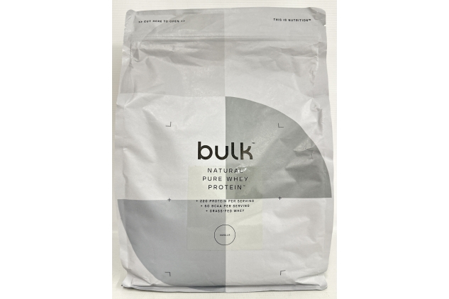 Bulk Natural Pure Whey Protein 2.5kg | 83 Servings | VANILLA Flavour