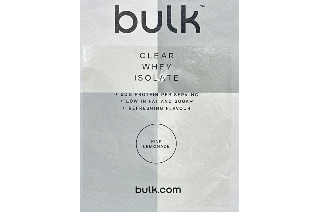 Bulk Clear Whey Isolate 500g | 20 Servings | PINK LEMONADE Flavour