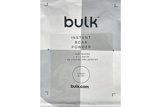 Bulk Instant BCAA Powder Food Supplement 500g | 50 Servings | LEMON & LIME Flavour