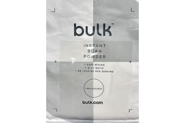 Bulk Instant BCAA Powder Food Supplement 500g | 50 Servings | UNFLAVOURED