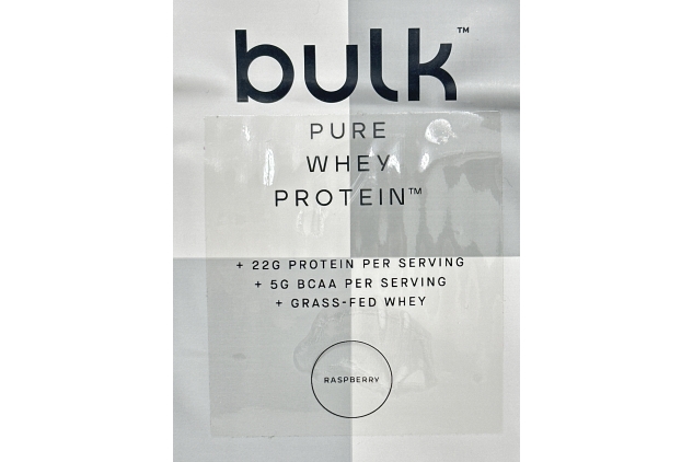 Bulk Pure Whey Protein 2.5kg | 83 Servings | RASPBERRY Flavour