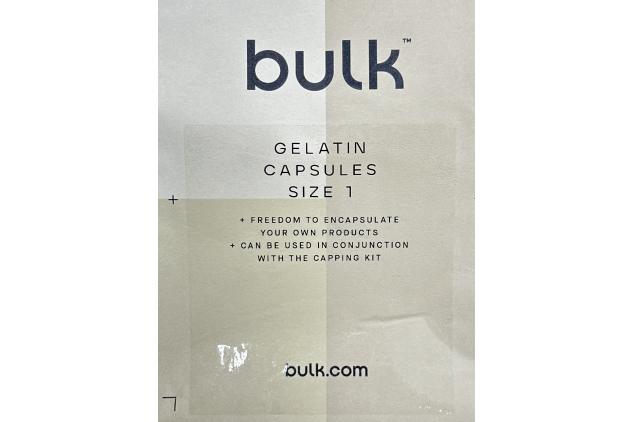 Bulk Gelatin Capsules | SIZE 1 | 1000 Capsules