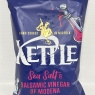 Kettle Sea Salt and Balsamic Vinegar of Modena Chips, 130g (Pack of 12) BULK BUY | BEST BEFORE DATE 24/08/2024