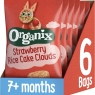 Organix Strawberry Rice Cake Clouds Baby Rice Cakes Snack, Finger Food 7+ Months 40 g (Pack of 6)