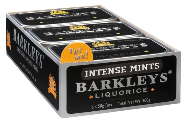 Barkleys Liquorice Mints, Pack of 6 (6x50g) Best Before Date 30/11/2024