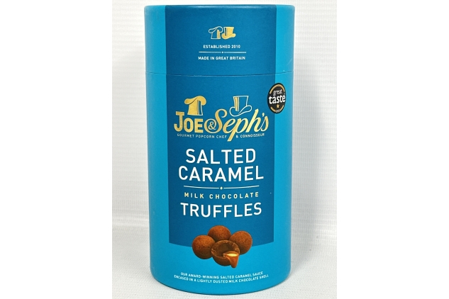 Joe & Seph's Milk Chocolate Salted Caramel Truffles, 100 grams (Pack of 1) Ideal Stocking Filler | BBE 28/10/2025