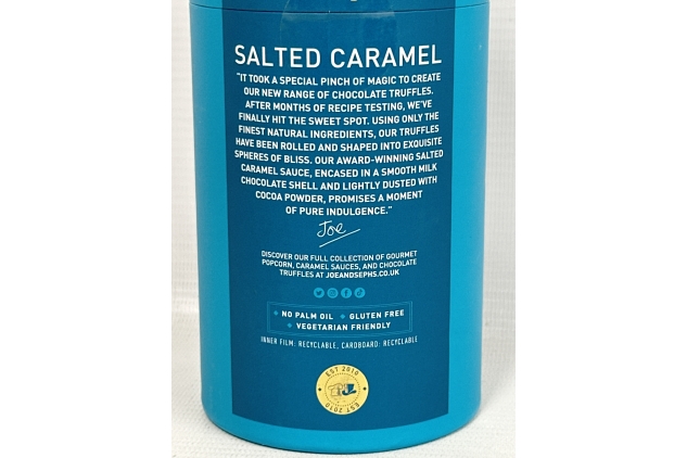 Joe & Seph's Milk Chocolate Salted Caramel Truffles, 100 grams (Pack of 1) Ideal Stocking Filler | BBE 28/10/2025