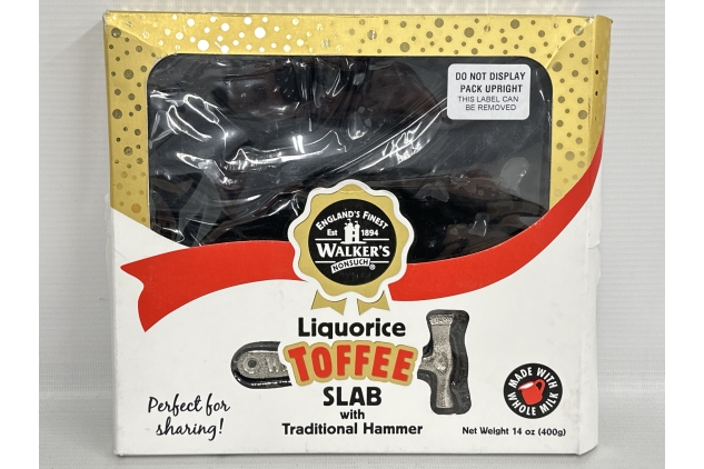 Walkers NONSUCH Original Liquorice Toffee Slab - 400g | BEST BEFORE DATE 12/09/2024