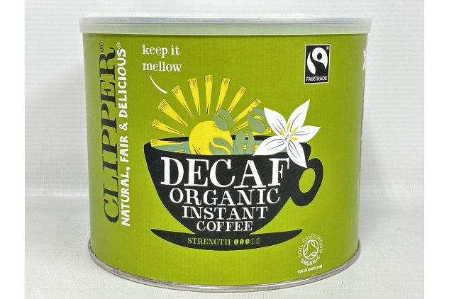 Clipper Fairtrade Organic Decaffeinated Coffee Granules, 500 grams (Pack of 1)