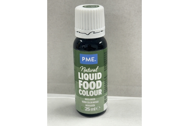 PME 100% Natural Food Colour Liquid - Moss Green 25ml