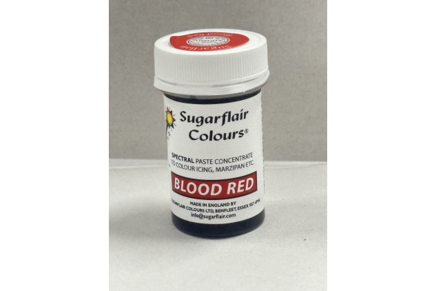 Sugarflair Spectral Food Colouring Paste - Blood Red - 25g