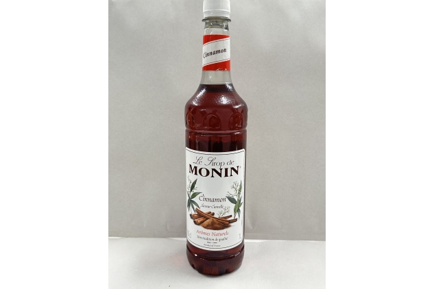 MONIN Premium Cinnamon Syrup 1L for Coffee and Cocktails