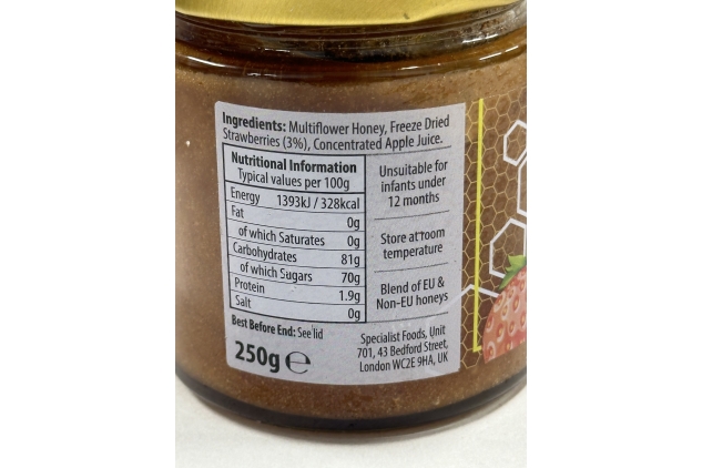 Tropical Sun Pure Honey with Strawberry, 250g