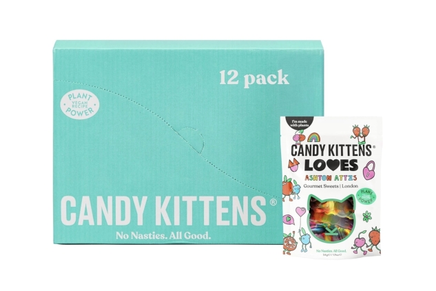 Candy Kittens Vegan Sweets LOVES 12 X 140g Best Before 01/11/2024