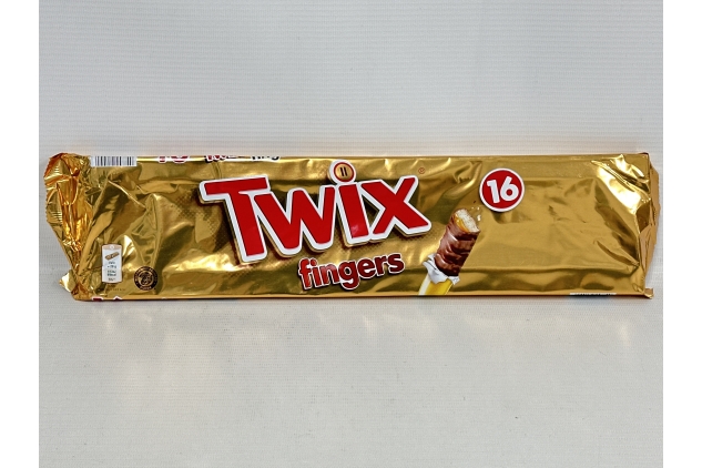 Twix Caramel Chocolate Fingers Biscuit Snack Bars Multipack 16 X 20g | BBE 03/11/2024