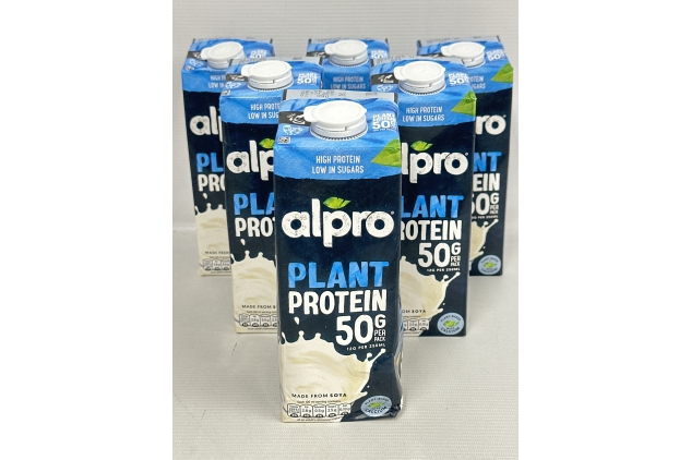 Alpro Soya High Protein Plant-Based Long Life Drink, Vegan & Dairy Free, 1L (Pack of 6)