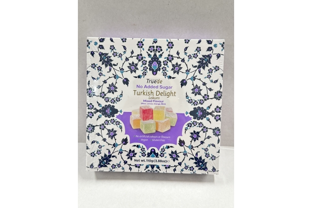 Turkish Delight 110g Assorted Flavours Rose Lemon Orange & Mint Best Before 30/09/2024