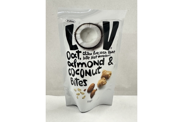 Pellito - LOV Coconut Almond & Oat Bites 8 X 70g Best Before 04/10/2024