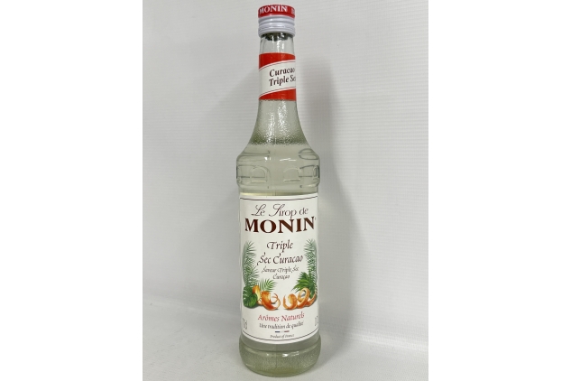 MONIN Premium Triple Sec Curacao Orange Syrup 700ml for Cocktails and Mocktails. Vegan-Friendly, Allergen-Free, 100% Natural Flavours and Colourings | Best Before Date 30/11/2024