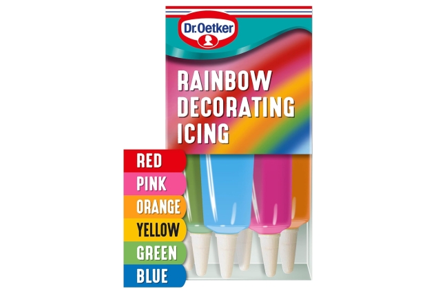 Dr. Oetker Rainbow Decorating Icing, 6 x 19g | BEST BEFORE DATE 31/10/2024