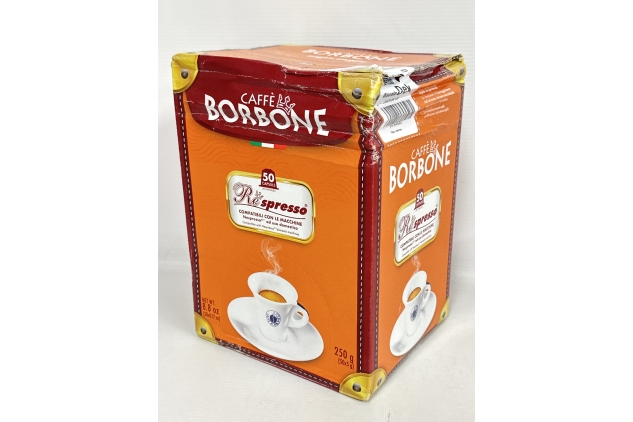 Caffe Borbone | Decaffeinated Coffee Blend - 50 Capsules Pods - Compatible with Nespresso | Damaged Outer Box Packaging See Photos