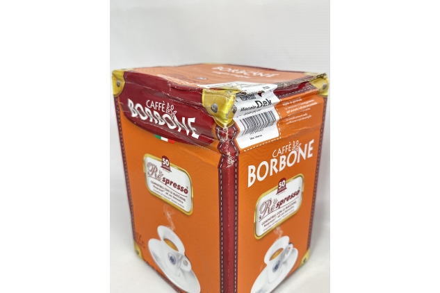 Caffe Borbone | Decaffeinated Coffee Blend - 50 Capsules Pods - Compatible with Nespresso | Damaged Outer Box Packaging See Photos