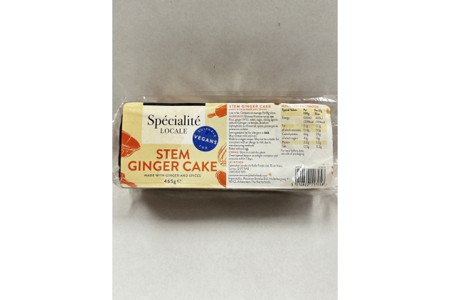 Specialite Locale Stem Ginger Loaf Cake, 465g Best Before 29/10/2024