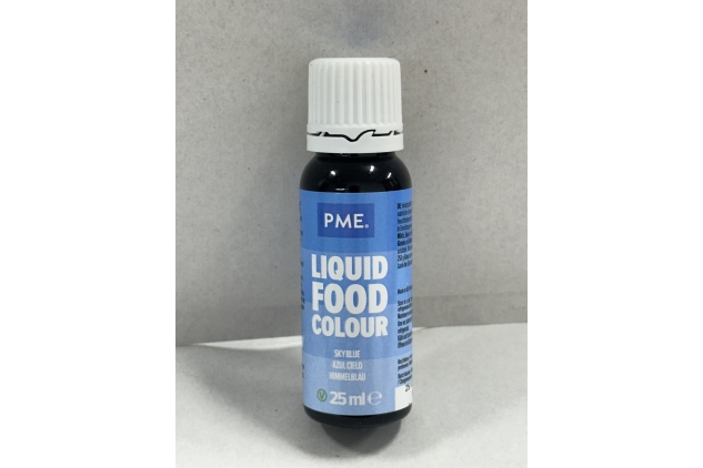 PME Food Colour Liquid Sky Blue 25ml Best Before 25/10/2024