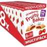 Kiddylicious Strawberry Fruity Bakes - Delicious Snacks for Kids with Real Fruit Centre - Suitable for 18+ Months - 8 Packs of 6 (48 Total) BEST BEFORE DATE 30/09/2024