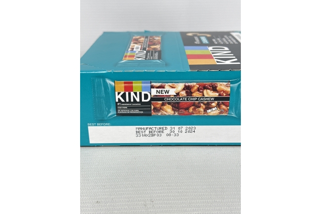 KIND Bars | High Fibre, Gluten Free Snack Bars | Chocolate Chip Cashew | 12 x 40g | Best Before Date 30/10/2024