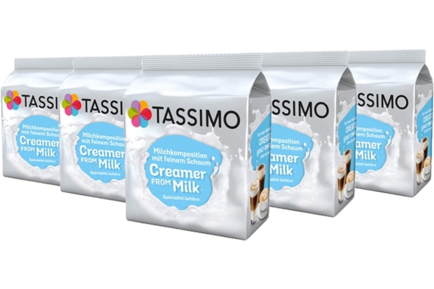 Tassimo Milk Creamer Pods x16 (Pack of 5, Total 80 Drinks) BEST BEFORE DATE 09/11/2024