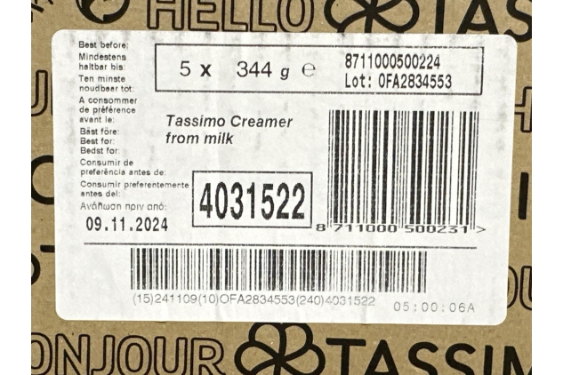 Tassimo Milk Creamer Pods x16 (Pack of 5, Total 80 Drinks) BEST BEFORE DATE 09/11/2024