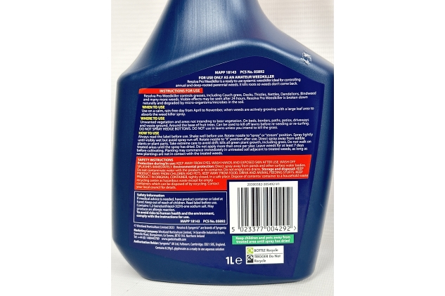 Westland Resolva Pro Xtra Tough Weedkiller Ready to Use 1 Litre (Pack of 2)