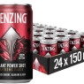 TENZING Natural Energy Plant Power Shot, Plant Based, Caffeine & Vitamin Shot, Black Cherry, Guarana & Goji, 150ml (Pack of 24) BBE 03/2025