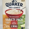 Quaker Oat So Simple Variety Pack Porridge | 54 Sachets | Golden Syrup, Original, Apple & Blueberry | Bulk Buy Deal