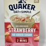 Quaker Oat So Simple Simply STRAWBERRY Porridge | 64 Sachets | No Added Sugar | Bulk Buy Deal